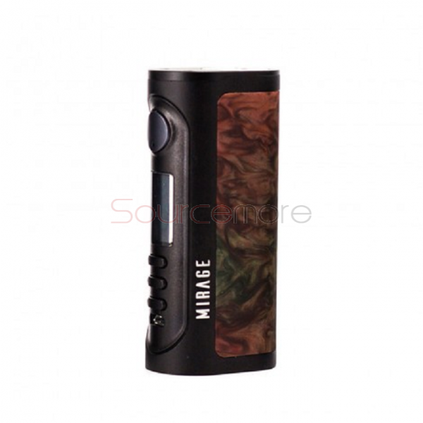 Lost Vape Mirage DNA75C 75W Box Mod - Black Frame & Red Resin