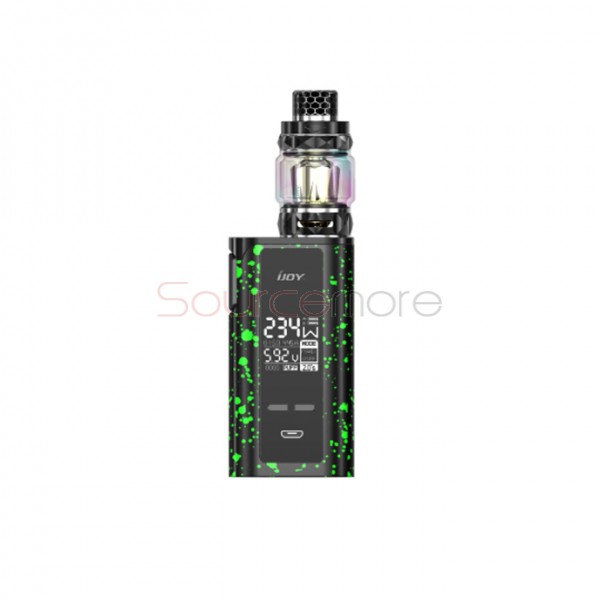 IJOY Captain PD270 234W New Kit with Diamond Tank 6000mAh - Black with green spray