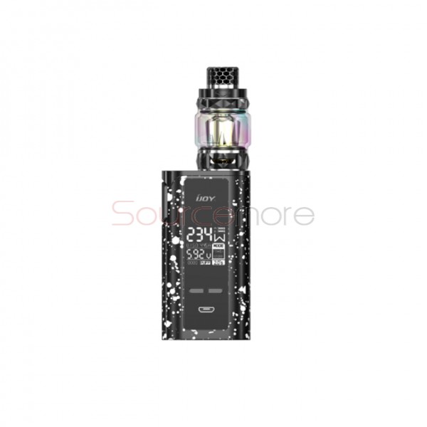 IJOY Captain PD270 234W New Kit with Diamond Tank 6000mAh - Black with white spray