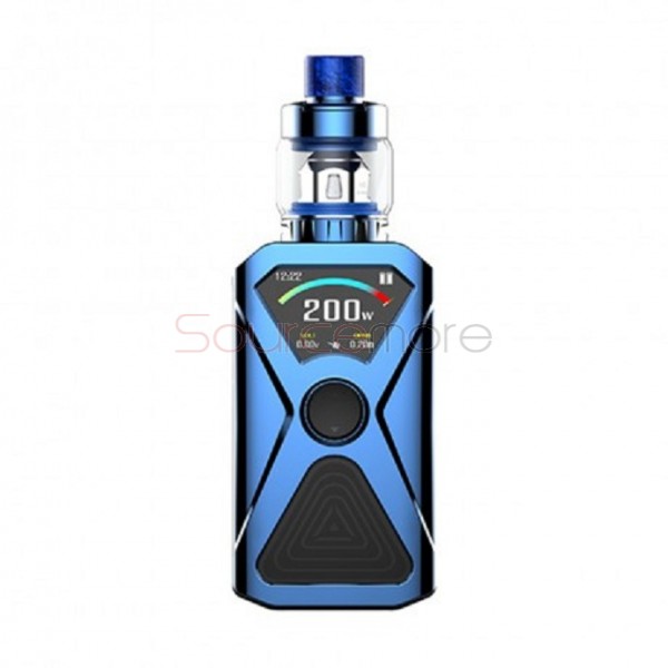Kanger XLUM 200W Starter Kit Powered by Dual 18650 Cells - Blue