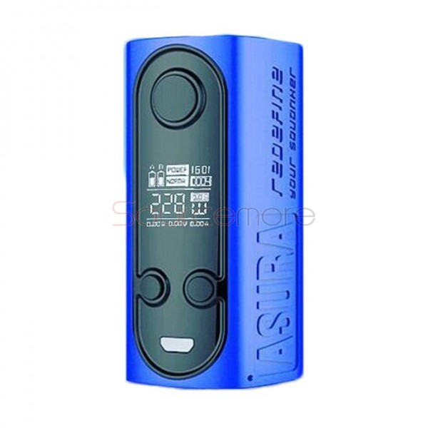 Hugo Vapor Asura 228W 2-in-1 Squonk Box Mod - Blue
