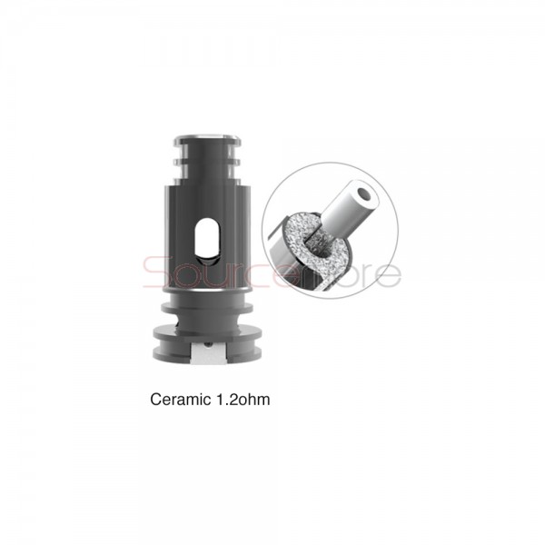Bohr Flask Coil 5pcs 1.2ohm Ceramic Coil