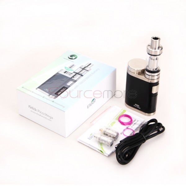 Eleaf iStick Pico Mega Kit 4.0ml Melo 3 Atomizer and TC 80W iStick Pico Mega Mod- Black