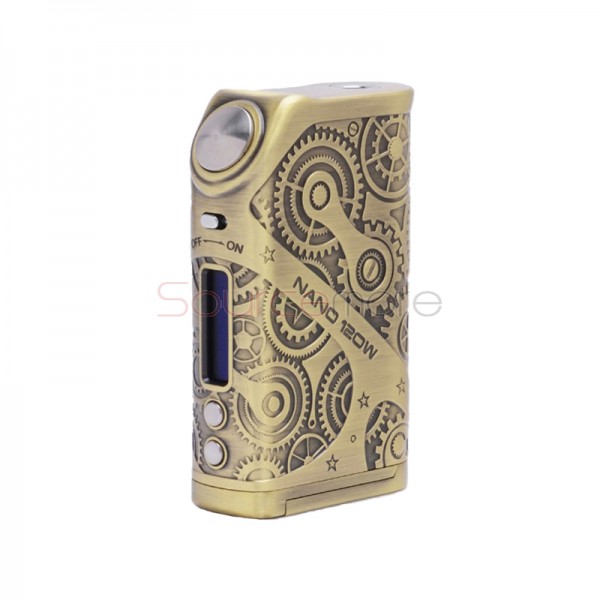 Tesla Nano 120W Box Mod - Antique Brass