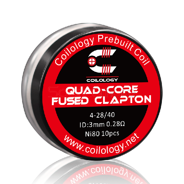 Coilology Quad-Core Fused Clapton Prebuilt Coils 10pcs