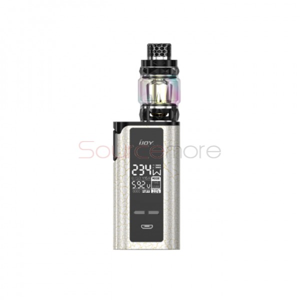 IJOY Captain PD270 234W New Kit with Diamond Tank 6000mAh - Cracks gold white