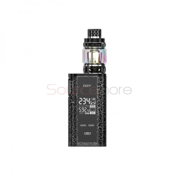 IJOY Captain PD270 234W New Kit with Diamond Tank 6000mAh - Cracks white and black