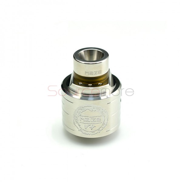 Hcigar Maze V4 Dual Coil 24mm Diameter RDA Rebuildalbe Drip Atomizer-Stainless Steel