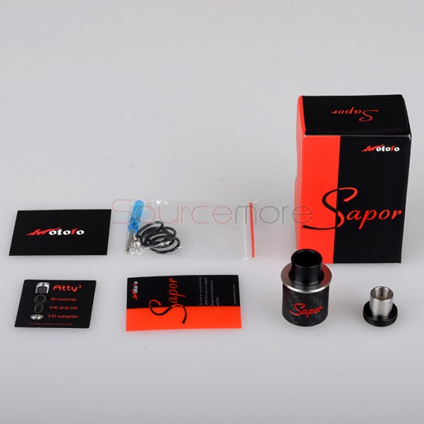Wotofo Sapor RDA Atomizer - Carbon Black