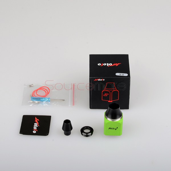 Wotofo Atty3 Cubed RDA Atomizer - Green