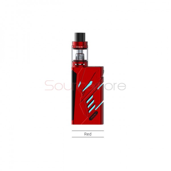 Smok T-PRIV Kit 5ml TFV8 Big Baby Tank with T-PRIV 220W Mod Powered by Dual 18650 Cells- Red