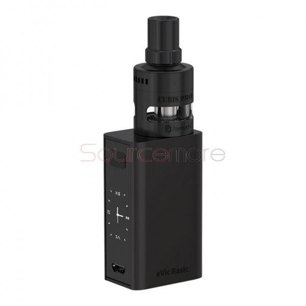 Joyetech eVic Basic Kit 1500mah eVic Basic 40W Mod with 2ml Cubis Pro Mini Atomizer- Black