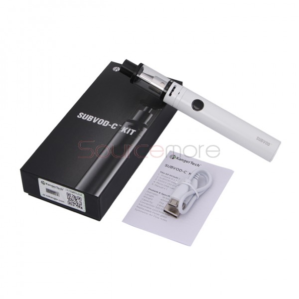 Kanger SUBVOD-C Starter Kit 1300mah SUBVOD Battery 2.8ml Subtank Nano-C Tank -White