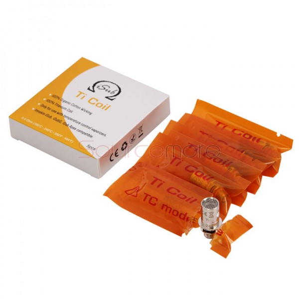 Innokin iSub Ti Replacement Coil Head Titanium Coil for TC Mode 5pcs-0.4ohm