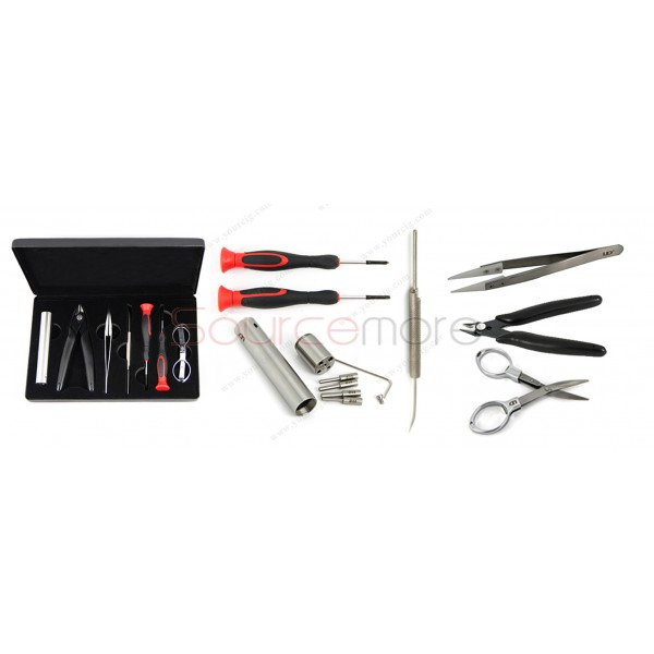Youde UD Master Kit DIY Tool Kit for RBA Atomizer(Screwdriver/Tweezers/Diagonal Piers/Coil Jig/Cotton Hook)