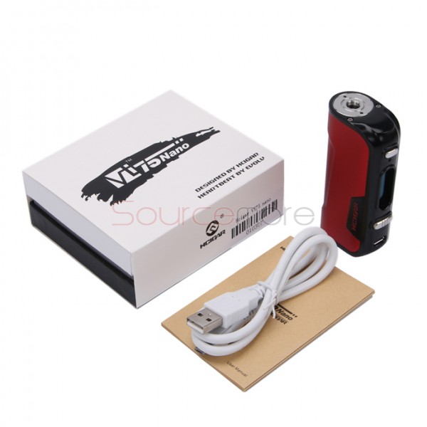 Hcigar VT75 Nano Evolv DNA75 Chipest TC Mod Support SS/Ni/Ti Powered by Single 18650 Cell-Red