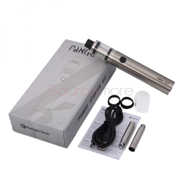 Kanger Pangu Starter Kit with 3.5ml Top-filling Design Pangu Tank and 2500mAh Battery Capacity- Silver