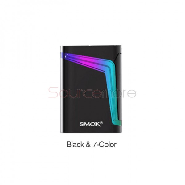 Smok V-FIN 160W VW/TC Box Mod with 8000mah Built-in Capacity-Black and 7-Color