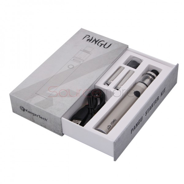 Kanger Pangu Starter Kit with 3.5ml Top-filling Design Pangu Tank and 2500mAh Battery Capacity- Silver