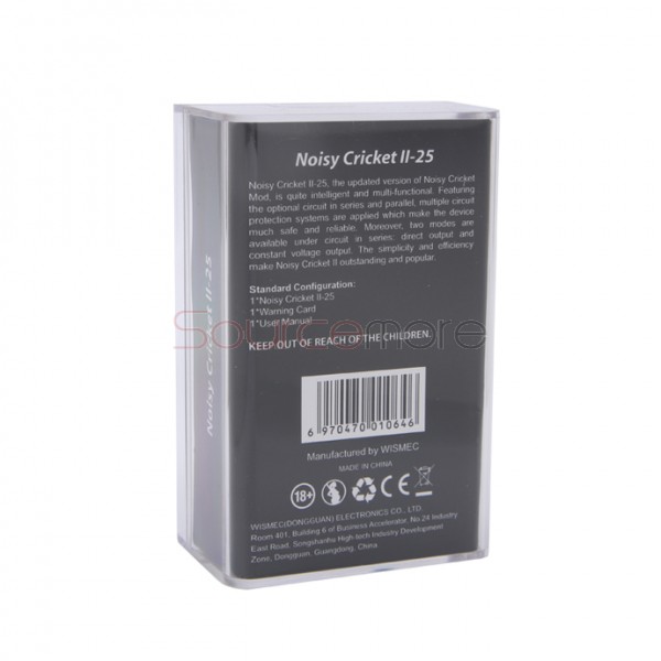 Wismec Noisy Cricket II-25 Mod - Silver