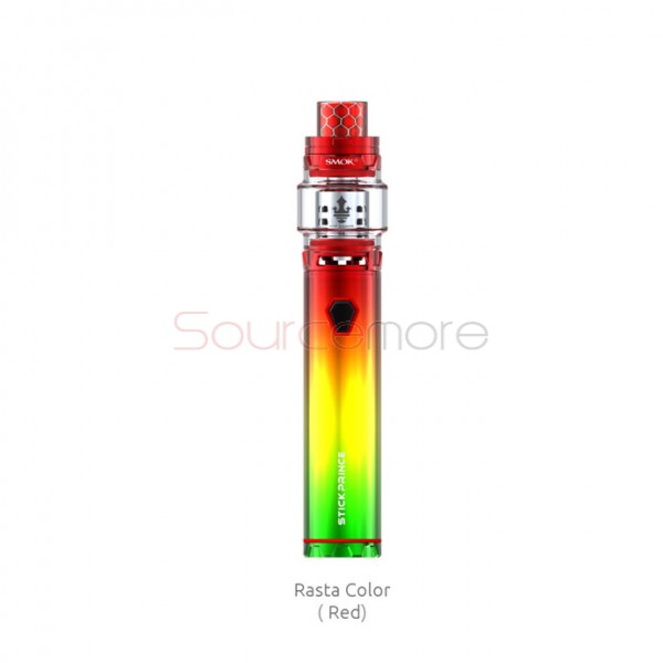 Smok Stick Prince Kit 3000mah Stick Prince Battery with 8ml TFV12 Prince Tank-Red Rasta Color