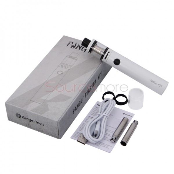 Kanger Pangu Starter Kit with 3.5ml Top-filling Design Pangu Tank and 2500mAh Battery Capacity- White