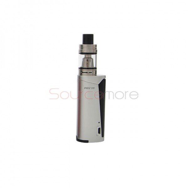 Smok Priv V8 Kit Priv V8 mod with TFV8 Baby Tank-Silver Black