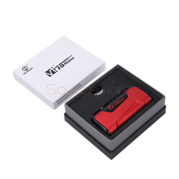 Hcigar VT75 Nano Evolv DNA75 Chipest TC Mod Support SS/Ni/Ti Powered by Single 18650 Cell-Red