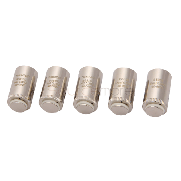 Eleaf  NotchCoil Replacement Coil Head SS316 Coil Head for LYCHE atomizer 5pcs- 0.25ohm