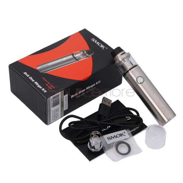 Smok Brit One Mega Kit 2000mah Misub Plus Battery with 2ml Brit Sub Tank- Silver