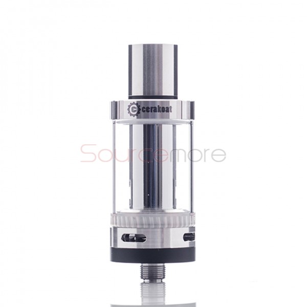 Horizon Cerakoat Top-filling Design with Full Chamber Chimney 4.0ml Liquid Capacity 22mm Diameter 510 connector Tank  -Silver