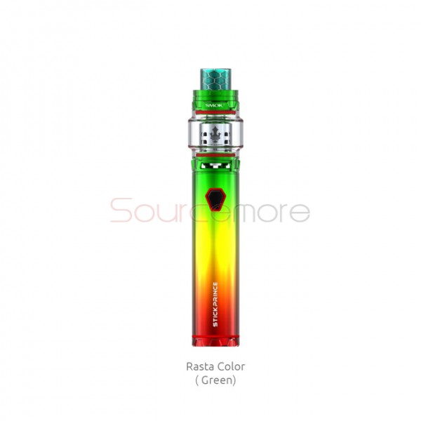 Smok Stick Prince Kit 3000mah Stick Prince Battery with 8ml TFV12 Prince Tank-Green Rasta Color