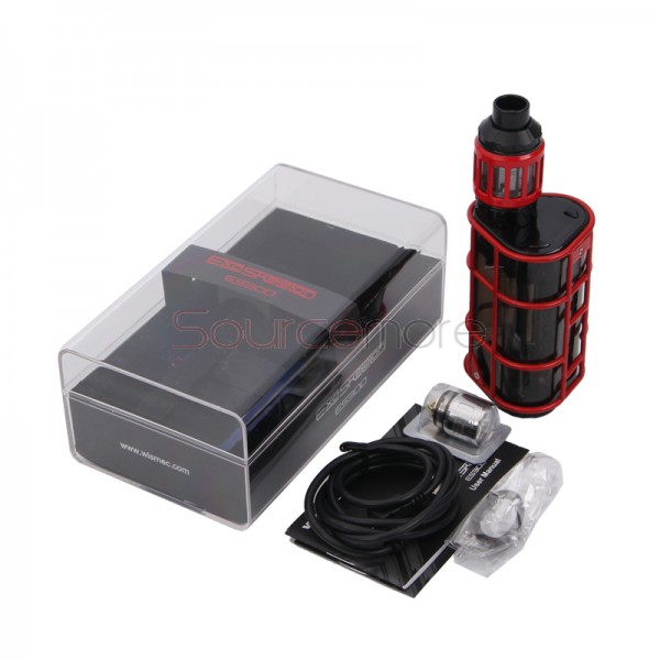 Wismec EXO SKELETON ES300 Kit with KAGE Atomizer 2.8ml - Red