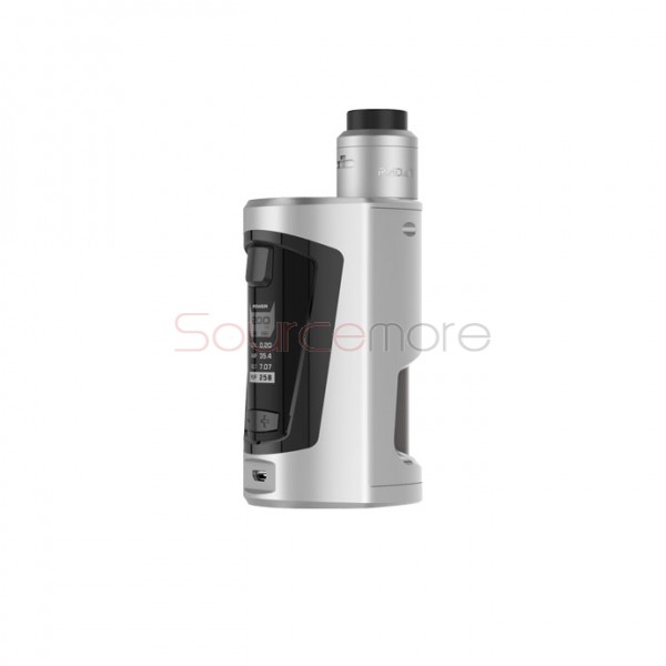 Geek Vape GBOX Squonker 200W Mod with Radar RDA Kit- Pearl chrome