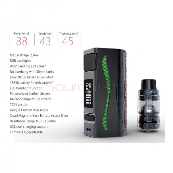 IJOY Genie PD270 Kit with Captain S Tank - Black