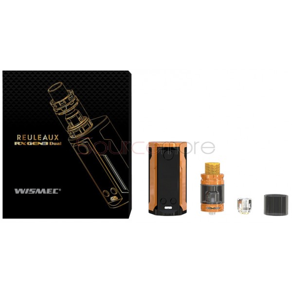 Wismec Reuleaux RX GEN3 Dual Kit with GNOME King - Brush Gunmetal