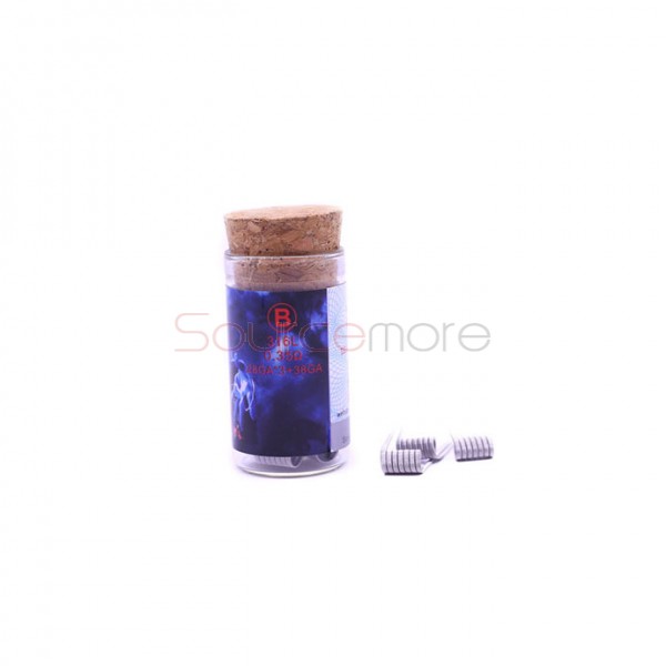 LTQ Demon Killer Heating Wire 0.35ohm for Rebuildable Atomizers 316L 28GA*3+38GA Wire-Flame coil B