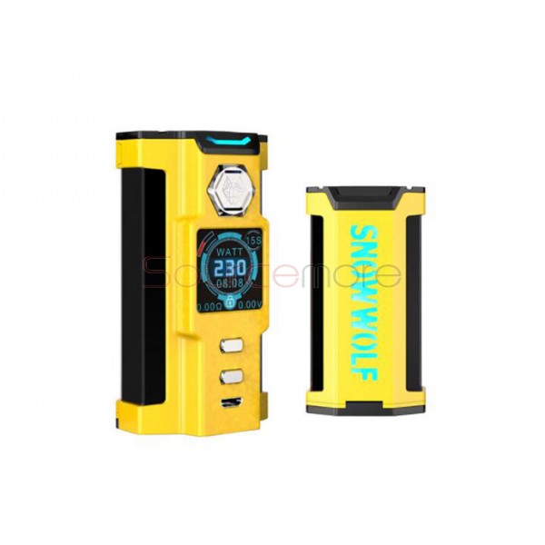 Sigelei Snowwolf Vfeng 230W Mod Powered by Dual 18650 Cells-Yellow