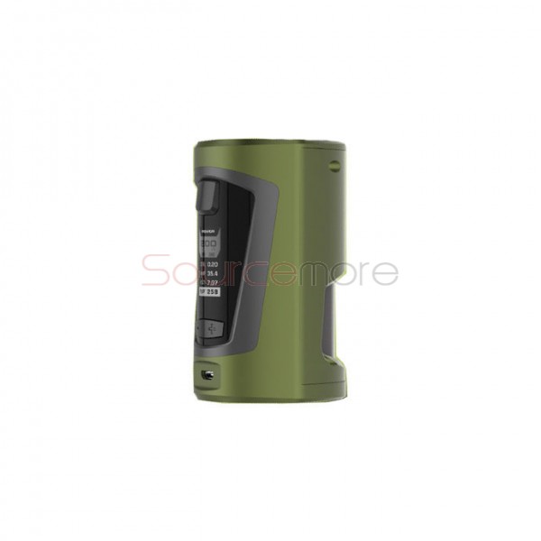 Geek Vape GBOX Squonker 200W Mod Requires Dual 18650 Cells- Army green