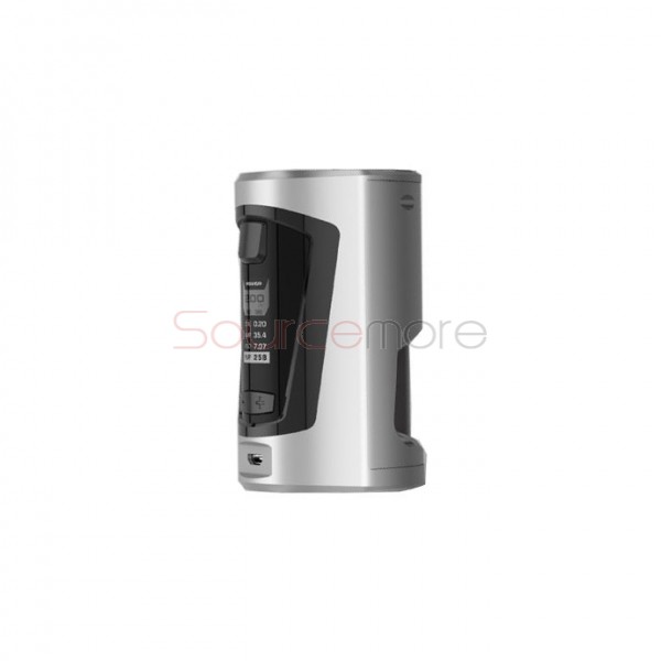 Geek Vape GBOX Squonker 200W Mod Requires Dual 18650 Cells- Pearl chrome