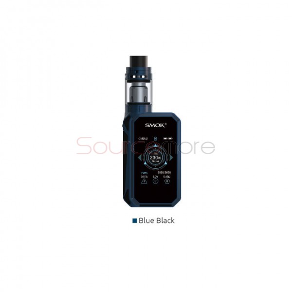 Smok G-PRIV 2 Kit 4.0ml TFV8 X-Baby Tank with G-PRIV 2 230W Mod Powered by Dual 18650 Cells- Blue Black