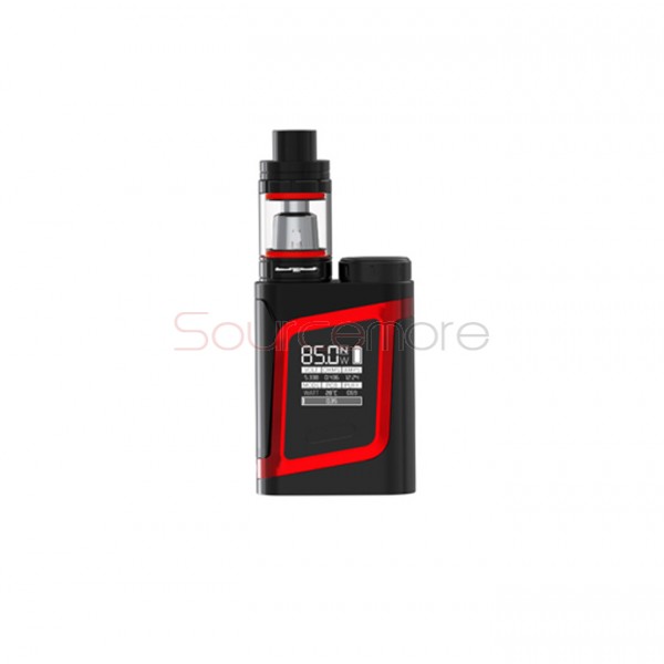 Smok RHA85 TC 85W Starter Kit RHA85 OLED Screen Mod with TFV8 Baby Tank- Black Red