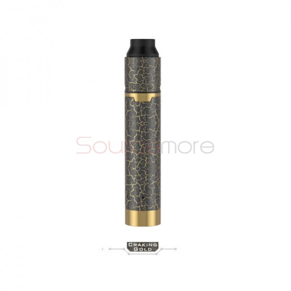 Geek Vape Tsunami Mech Kit Support 510/ Hybrid Mode Replaceable for Single 18650 Cell-Craking gold
