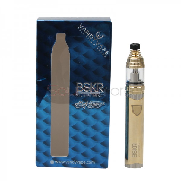 Vandy Vape Berserker MTL Starter Kit with Built-in 1100mAh Battery - Gold