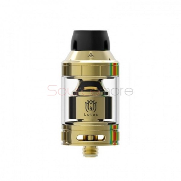 Hugsvape Lotus RTA Rebuildable Tank Atomizer - Gold