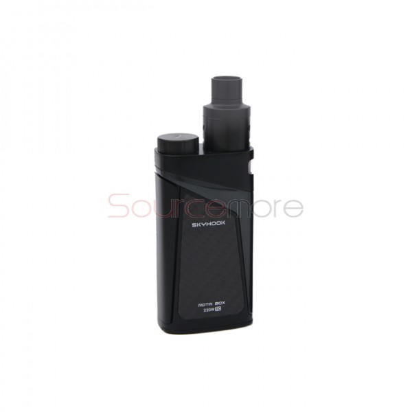 Smok Skyhook RDTA Box All-in-One Kit with 220W Skyhook Mod and 9ml Built-in RDTA Tank- Black&Grey
