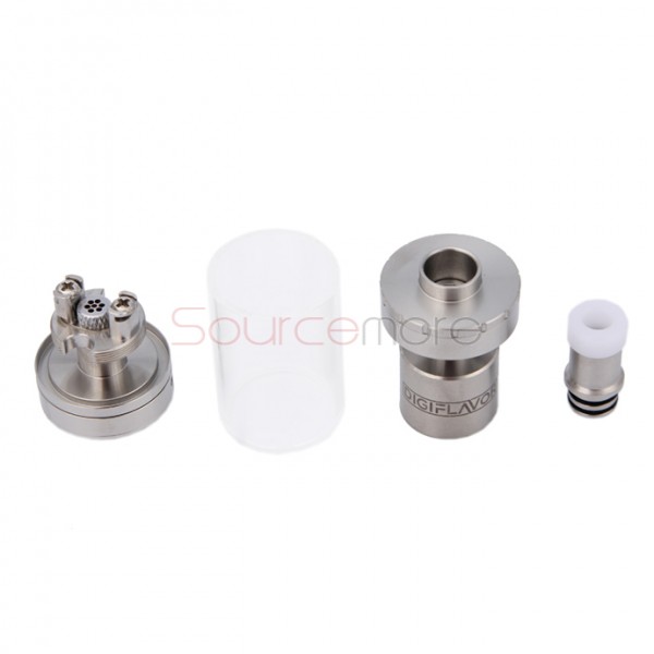 Digiflavor Siren GTA 4ml Liquild Capacity Mouth to Lung Genisis Tank Atomizer 22mm Diameter Version- Silver