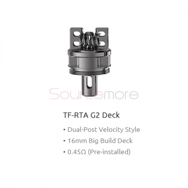 SMOK TF-RTA 16mm Diameter G2 Deck with Dual-Post Velocity Design for TF-RTA Atomizer-0.45ohm