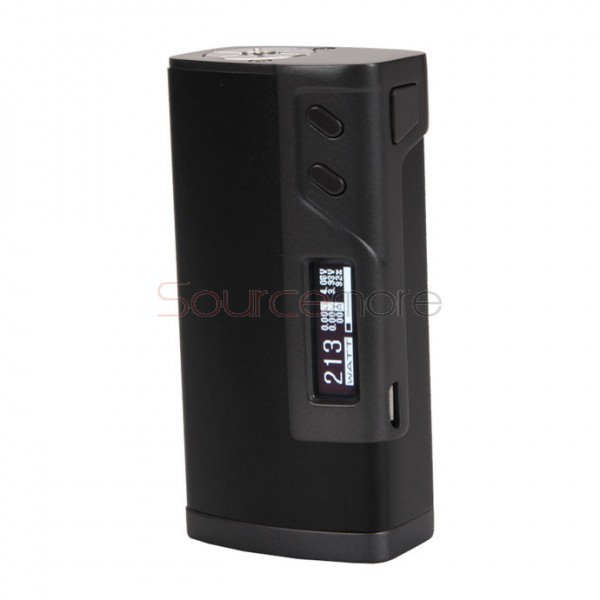 Sigelei Fuchai 213W Temperature Control Mod Support Ni/Ti/SS Powered by Dual 18650 Battery Cells- Black