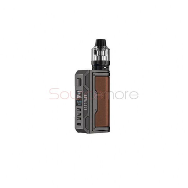 Lost Vape Thelema Quest 200W Kit Gunmetal Calf Leather